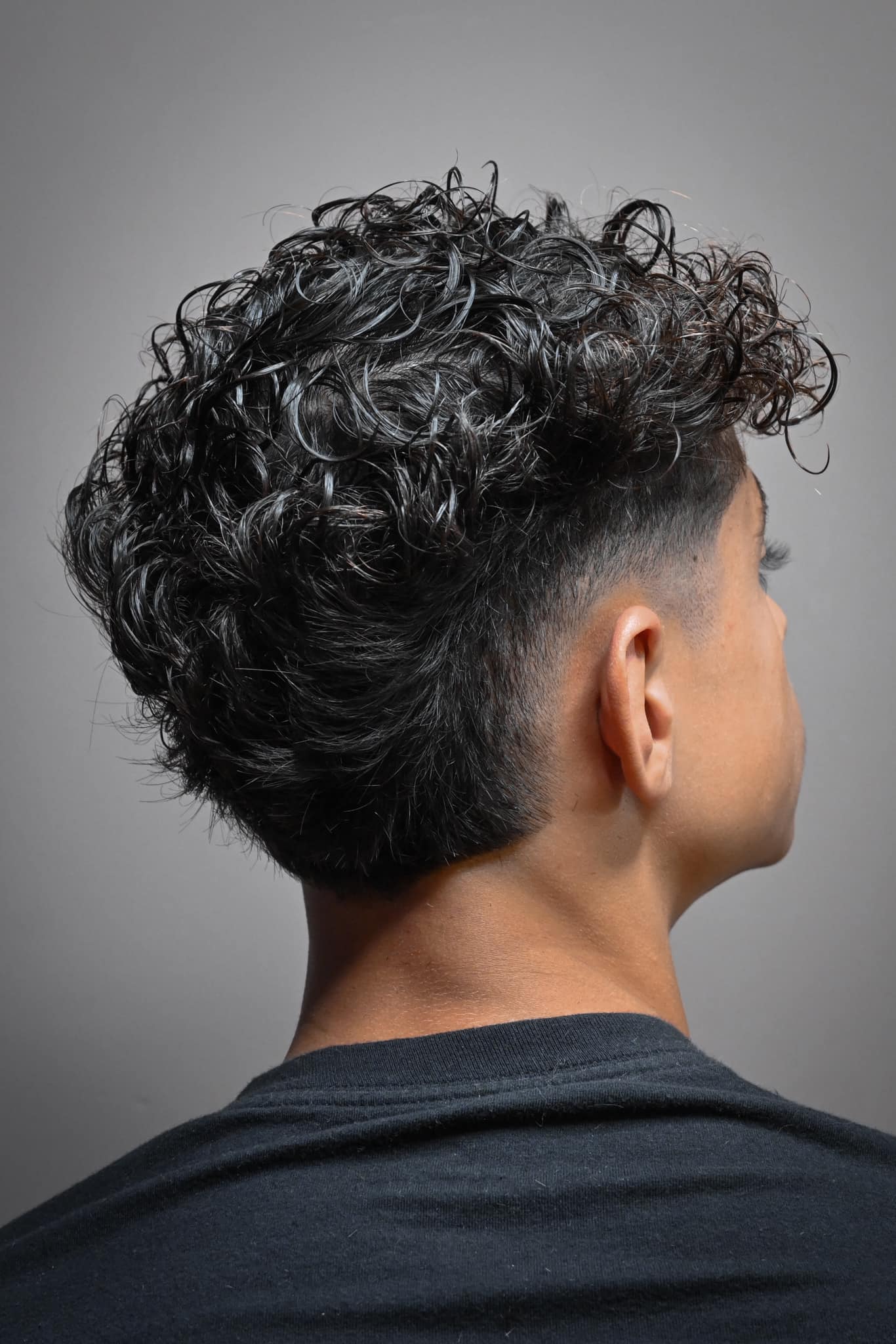Precision men’s haircut detail at MORI Hair Studio